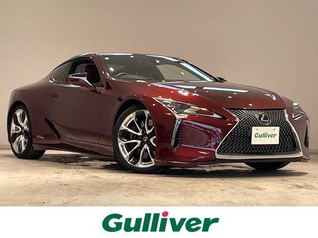 レクサス ＬＣ 500h Lパッケージ 宮城県 2017(平29)年 2.8万km ガーネットレッドマイカ ガラスルーフ/純正ナビ/バックカメラ/フルセグＴＶ/Bluetooth、CD、DVD、ブルーレイ/レクサスセーフティーセンス＋/・プリクラッシュセーフティ/・レーダークルーズコントロール/・レーントレーシングアシスト/・オートマチックハイビーム/・ロードサインアシスト/ブラインドスポットモニター/コーナーセンサー/ヘッドアップディスプレイ/パドルシフト/本革レザーシート/シートメモリ/エアシート/シートヒーター/パワーシート/LEDヘッドライト/オートライト/純正アルミホイール/純正ビルトインETC2.0/純正フロアマット