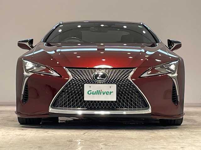 レクサス ＬＣ 500h Lパッケージ 宮城県 2017(平29)年 2.8万km ガーネットレッドマイカ ガラスルーフ/純正ナビ/バックカメラ/フルセグＴＶ/Bluetooth、CD、DVD、ブルーレイ/レクサスセーフティーセンス＋/・プリクラッシュセーフティ/・レーダークルーズコントロール/・レーントレーシングアシスト/・オートマチックハイビーム/・ロードサインアシスト/ブラインドスポットモニター/コーナーセンサー/ヘッドアップディスプレイ/パドルシフト/本革レザーシート/シートメモリ/エアシート/シートヒーター/パワーシート/LEDヘッドライト/オートライト/純正アルミホイール/純正ビルトインETC2.0/純正フロアマット