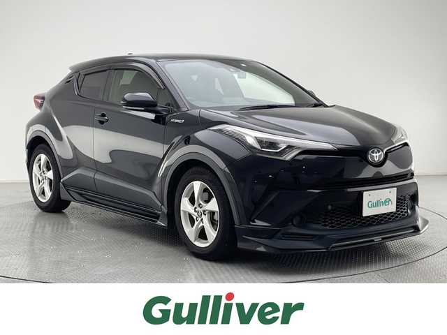トヨタ Ｃ－ＨＲ S LEDパッケージ 兵庫県 2019(平31)年 7.8万km ブラックマイカ 純正SDナビ（NSZT-Y68T）/（フルセグ/CD/DVD/SD/Bluetooth）/ETC/前後ドライブレコーダー/ステアリングスイッチ/トヨタセーフティーセンス/LEDヘッドライト/オートライト/シーケンシャルウインカー/TRDエアロ/フロアマット/スマートキー/プッシュスタート