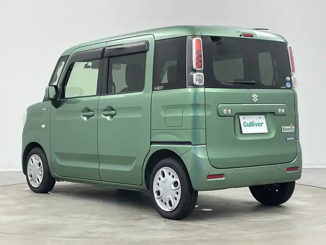 スズキ スペーシア HYBRID X 新潟県 2018(平30)年 6.6万km ツールグリーンパールメタリック ワンオーナー/純正メモリナビ【KXM-E503W】/　フルセグTV/Bluetooth/CD/DVD/USB/衝突被害軽減ブレーキ/レーンキープアシスト/コーナーセンサー/D席シートヒーター/ドライブレコーダー/両側パワースライドドア/アイドリングストップ/横滑り防止装置/オートマチックハイビーム/オートライト/禁煙車