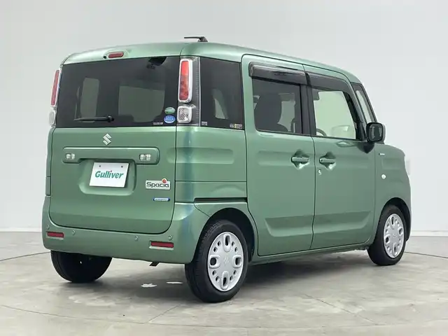 スズキ スペーシア HYBRID X 新潟県 2018(平30)年 6.6万km ツールグリーンパールメタリック ワンオーナー/純正メモリナビ【KXM-E503W】/　フルセグTV/Bluetooth/CD/DVD/USB/衝突被害軽減ブレーキ/レーンキープアシスト/コーナーセンサー/D席シートヒーター/ドライブレコーダー/両側パワースライドドア/アイドリングストップ/横滑り防止装置/オートマチックハイビーム/オートライト/禁煙車