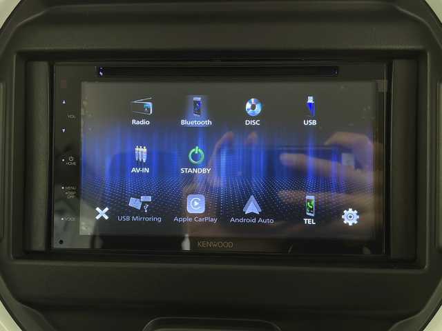 スズキ ハスラー HYBRID G 長野県 2021(令3)年 4.9万km シフォンアイボリーM 社外ディスプレイオーディオ/Bluetooth／AM／FM／CD/横滑り防止装置/盗難防止装置/純正15インチAW装着/純正フロアマット/ドアバイザー/ドアミラーヒーター/前席シートヒーター/フォグランプ/アイドリングストップ/ヘッドライトレベライザー/電格ミラー/オートライト/ハロゲンライト/スマートキー/スペアキー1本