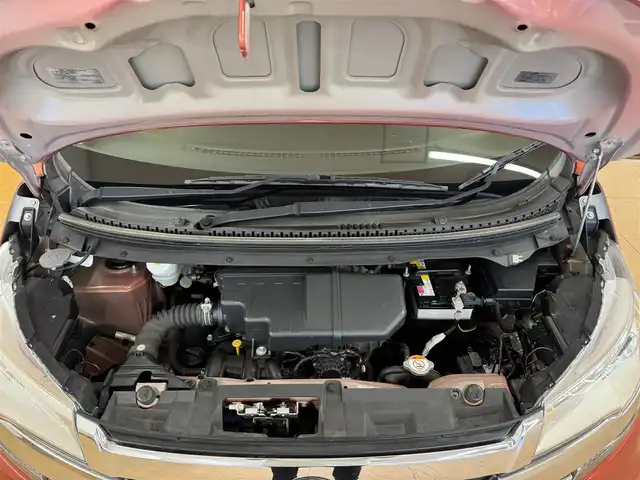 日産 デイズ ハイウェイスターX 群馬県 2017(平29)年 5.1万km スカーレット ワンオーナー/安全性能/・エマージェンシーブレーキ/・オートハイビーム/純正CDオーディオ/　　CD/FM/AM/AUX/アラウンドビューモニター/オートHIDヘッドライト/フォグランプ/本革巻きステアリング/プッシュスタート/スマートキー2本/純正14AW