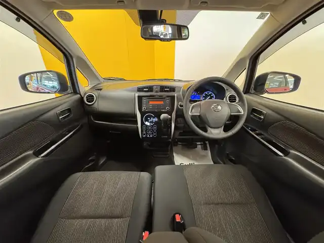 日産 デイズ ハイウェイスターX 群馬県 2017(平29)年 5.1万km スカーレット ワンオーナー/安全性能/・エマージェンシーブレーキ/・オートハイビーム/純正CDオーディオ/　　CD/FM/AM/AUX/アラウンドビューモニター/オートHIDヘッドライト/フォグランプ/本革巻きステアリング/プッシュスタート/スマートキー2本/純正14AW