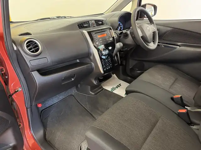 日産 デイズ ハイウェイスターX 群馬県 2017(平29)年 5.1万km スカーレット ワンオーナー/安全性能/・エマージェンシーブレーキ/・オートハイビーム/純正CDオーディオ/　　CD/FM/AM/AUX/アラウンドビューモニター/オートHIDヘッドライト/フォグランプ/本革巻きステアリング/プッシュスタート/スマートキー2本/純正14AW