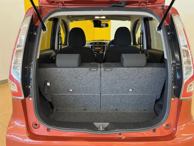 日産 デイズ ハイウェイスターX 群馬県 2017(平29)年 5.1万km スカーレット ワンオーナー/安全性能/・エマージェンシーブレーキ/・オートハイビーム/純正CDオーディオ/　　CD/FM/AM/AUX/アラウンドビューモニター/オートHIDヘッドライト/フォグランプ/本革巻きステアリング/プッシュスタート/スマートキー2本/純正14AW