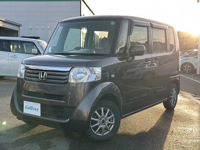 ホンダ Ｎ ＢＯＸ G 石川県 2013(平25)年 11.3万km プレミアムブロンズパール j純正オーディオ/【CD・AUX・FM・AM】/アイドリングストップ/ハロゲンライト/両側スライドドア/プッシュスタート/スマートキー/USB端子/ドアバイザー