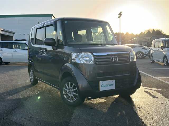 ホンダ Ｎ ＢＯＸ G 石川県 2013(平25)年 11.3万km プレミアムブロンズパール j純正オーディオ/【CD・AUX・FM・AM】/アイドリングストップ/ハロゲンライト/両側スライドドア/プッシュスタート/スマートキー/USB端子/ドアバイザー