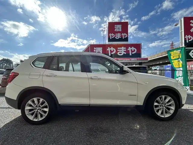 ＢＭＷ Ｘ３ xDrive28i 千葉県 2011(平23)年 7.6万km アルピンホワイトⅢ 取扱説明書、保証書、スペアキー/メーカーHDDナビ/AM/FM/CD/DVD/フルセグ/サンルーフ/クリアランスソナー/レザーシート/D.N席パワーシート/シートヒーター/バックカメラ/サイドカメラ/クルーズコントロール/ルーフレール/オートブレーキホールド/キセノンヘッドライト/フォグランプ/バックフォグ/ETC