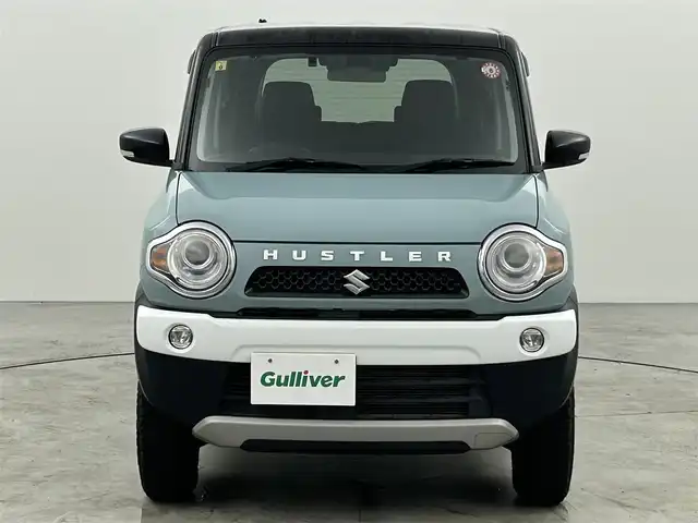 スズキ ハスラー タフワイルド 福岡県 2018(平30)年 3.5万km オフブルーメタリック/ブラック 2トーン リフトアップ　/社外ナビ（フルセグＴＶ）　/バックカメラ　/ＥＴＣ　/デュアルカメラブレーキサポート　/衝突被害軽減ブレーキ　/レーンキープ　/ハーフレザー　/シートヒーター　/社外１４インチＡＷ　/ホワイトレタータイヤ