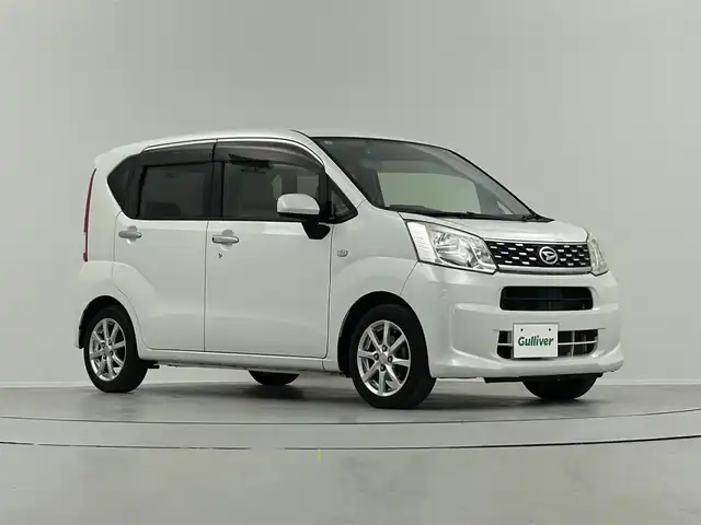 ダイハツ ムーヴ X 埼玉県 2015(平27)年 5.8万km パールホワイトⅢ 社外ナビ/ワンセグTV/AM/FM/Bluetooth接続/バックモニター/プッシュスタート/スマートキー/フルオートエアコン/ドライブレコーダー/ETC/純正14インチアルミホイール/純正フロアマット/横滑り防止装置/オートライト/ハロゲンヘッドライト