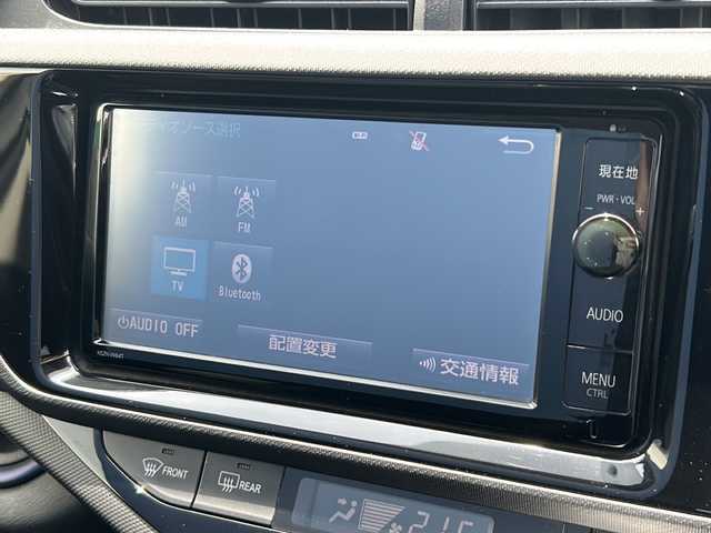 トヨタ アクア S 石川県 2015(平27)年 3.5万km ライムホワイトパールクリスタルシャイン 純正SDナビ（NSZN-W64T）/（Bluetooth/フルセグTV/CD/DVD）/バックカメラ/ETC/プッシュスタート/横滑り防止システム/ステアリングスイッチ/社外フロアマット/オートライト