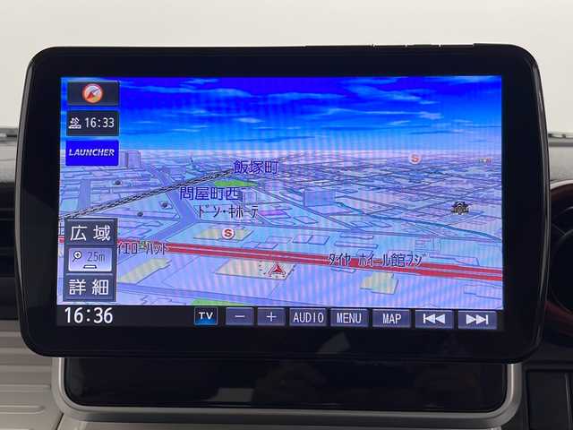 スズキ スペーシア HYBRID X 2トーン 群馬県 2019(平31)年 4.8万km オフブルーメタリック/ホワイト2トーン ９型ナビ　フルセグＴＶ　両側電動スライドドア　衝突被害軽減ブレーキ　レーンアシスト　クリアランスソナー　ＥＴＣ　ドラレコ　アイドリングストップ　ルーフレール　サマータイヤ積込　横滑り防止装置　禁煙