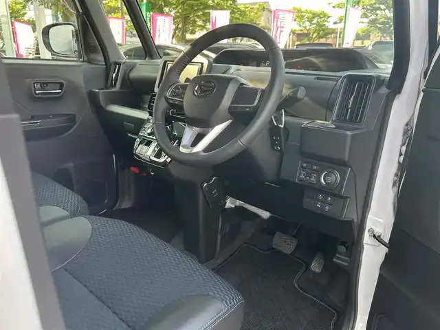ダイハツ タント カスタム RS 鳥取県 2024(令6)年 0.3万km ブラックマイカメタリック/シャイニングホワイトパール スマートアシスト/carozzeriaナビ【AVIC-HRZ099】/・フルセグ/・ミュージックサーバー/・CD/DVD/バックカメラ/両側電動スライドドア/ミラクルオープンドア/スマートキー/プッシュスタート/ETC/ハーフレザーシート/前席シートヒーター/純正15AW/純正エアロ/ABS/横滑り防止装置/オートライト/LEDヘッドライト/LEDフォグ/W&サイドエアバック/カーテンエアバック /両席シートバックテーブル