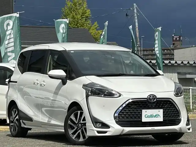 トヨタ シエンタ ファンベースG 宮城県 2018(平30)年 7.8万km ホワイトパールクリスタルシャイン 社外ナビ/ＴＲＤフルエアロ/スマートキー×２/スペアタイヤ/純正フロアマット/社外ドラレコ前後/フルセグＴＶ/ＤＶＤ再生機能有/オートライト/アラウンドビューモニター/両側パワースライドドア/プリクラッシュセーフティ/レーンキープアシスト/アイドリングストップ/横滑り防止装置
