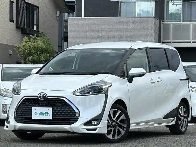 トヨタ シエンタ ファンベースG 宮城県 2018(平30)年 7.8万km ホワイトパールクリスタルシャイン 社外ナビ/ＴＲＤフルエアロ/スマートキー×２/スペアタイヤ/純正フロアマット/社外ドラレコ前後/フルセグＴＶ/ＤＶＤ再生機能有/オートライト/アラウンドビューモニター/両側パワースライドドア/プリクラッシュセーフティ/レーンキープアシスト/アイドリングストップ/横滑り防止装置