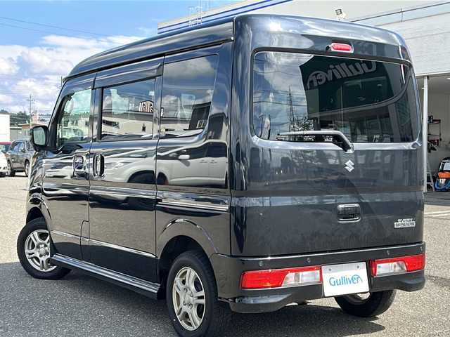 スズキ エブリィ ワゴン JPターボ ハイルーフ 秋田県 2022(令4)年 8万km ブルーイッシュブラックパール3 社外メモリナビ/社外CD、BT、ワンセグ/社外13インチアルミ/４WD/後方コーナーセンサー