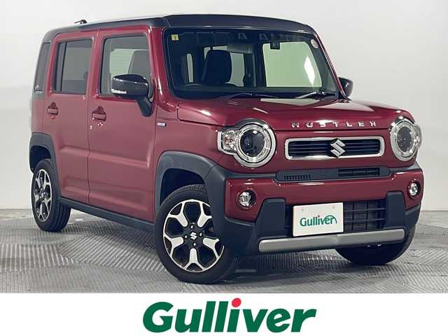 スズキ ハスラー HYBRID X 広島県 2021(令3)年 3.4万km フェニックスレッドパール/ガンメタリック2トーンルーフ 禁煙車/carrozzeria８型ナビ/バックカメラ/前席シートヒーター/ＥＴＣ/前後ドラレコ/オートマチックハイビーム/衝突軽減/レーンキープ/純正アルミホイール/ＨＤＭＩ/フルセグ/ＤＶＤ/ＵＳＢ/フォグランプ/純正15インチアルミホイール(165/60/R15)/エアバッグ(運転席/助手席/サイド)