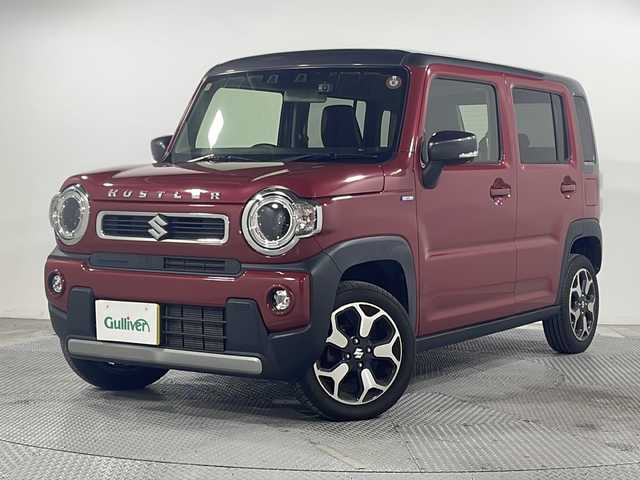 スズキ ハスラー HYBRID X 広島県 2021(令3)年 3.4万km フェニックスレッドパール/ガンメタリック2トーンルーフ 禁煙車/carrozzeria８型ナビ/バックカメラ/前席シートヒーター/ＥＴＣ/前後ドラレコ/オートマチックハイビーム/衝突軽減/レーンキープ/純正アルミホイール/ＨＤＭＩ/フルセグ/ＤＶＤ/ＵＳＢ/フォグランプ/純正15インチアルミホイール(165/60/R15)/エアバッグ(運転席/助手席/サイド)