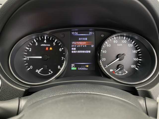 日産 エクストレイル 20Xi 長野県 2018(平30)年 5.4万km ブリリアントホワイトパール 社外ナビ　（CN-RA04WD　パナソニック製）/全方位カメラ　/フルセグＴＶ　/ＣＤ　ＤＶＤ　ＢＴ　/プロパイロット　/衝突軽減システム　/電動リアゲート　/コーナーセンサー　/ＥＴＣ　/電動パーキング　/オートホールド　/ＬＥＤヘッドライト　/オートマチックハイビーム/プッシュスタート/スマートキー/アイドリングストップ/スペアキー/保証書/取扱説明書
