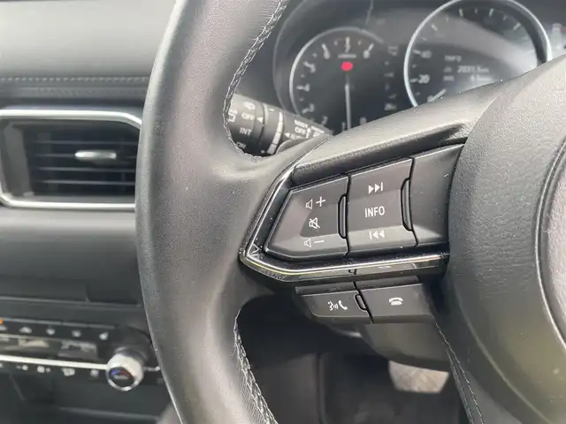 マツダ ＣＸ－５ 25T エクスクルーシブモード 福岡県 2021(令3)年 1.2万km ポリメタルグレーM ・1オーナー/・レーダークルーズコントロール/・純正メモリーナビ/USB/Bluetooth/AppleCarPlay/・全方位カメラ/・茶革シート/シートヒーター/・前後ドライブレコーダー/・フルセグ/・社外ETC/・純正19AW/・プッシュスタート/・パーキングアシスト/・スマートキー/・スペアキー/・フルフラットシート/・パワーシート/・レーンキープアシスト/・オートライト/・LEDライト/・パドルシフト/・保証書/・取扱説明書/・記録簿