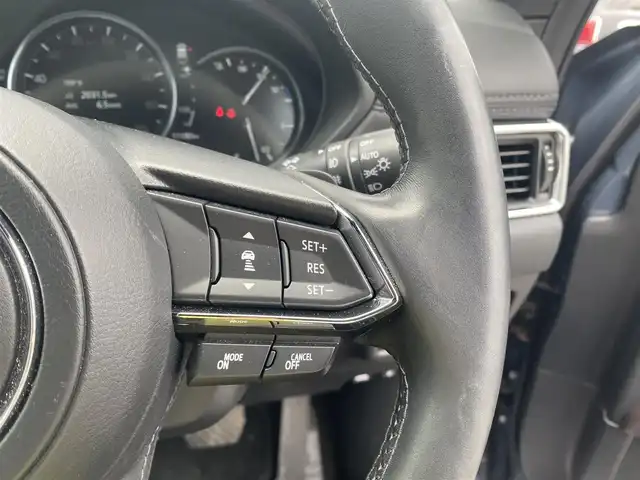 マツダ ＣＸ－５ 25T エクスクルーシブモード 福岡県 2021(令3)年 1.2万km ポリメタルグレーM ・1オーナー/・レーダークルーズコントロール/・純正メモリーナビ/USB/Bluetooth/AppleCarPlay/・全方位カメラ/・茶革シート/シートヒーター/・前後ドライブレコーダー/・フルセグ/・社外ETC/・純正19AW/・プッシュスタート/・パーキングアシスト/・スマートキー/・スペアキー/・フルフラットシート/・パワーシート/・レーンキープアシスト/・オートライト/・LEDライト/・パドルシフト/・保証書/・取扱説明書/・記録簿