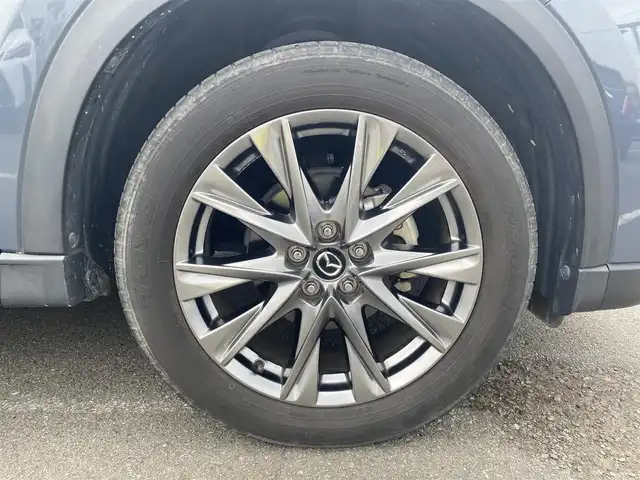 マツダ ＣＸ－５ 25T エクスクルーシブモード 福岡県 2021(令3)年 1.2万km ポリメタルグレーM ・1オーナー/・レーダークルーズコントロール/・純正メモリーナビ/USB/Bluetooth/AppleCarPlay/・全方位カメラ/・茶革シート/シートヒーター/・前後ドライブレコーダー/・フルセグ/・社外ETC/・純正19AW/・プッシュスタート/・パーキングアシスト/・スマートキー/・スペアキー/・フルフラットシート/・パワーシート/・レーンキープアシスト/・オートライト/・LEDライト/・パドルシフト/・保証書/・取扱説明書/・記録簿