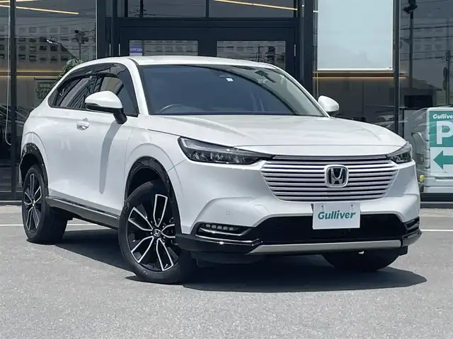 ホンダ ヴェゼル ハイブリッド e:HEV Z 茨城県 2023(令5)年 2.3万km プラチナホワイトパール 純正ナビ/【ＣＤ・ＤＶＤ・ＳＤ・ＵＳＢ・AM・FM・TV・BT・AUX・iPod】/シートヒーター/ステアリングヒーター/ワイヤレス充電/BSM/電動リアゲート/パドルシフト/ダウンヒルアシストコントロール/ブレーキホールド/レーダークルコン/ETC/Bカメラ/前後コーナーセンサー/オートライト/Fフォグ
