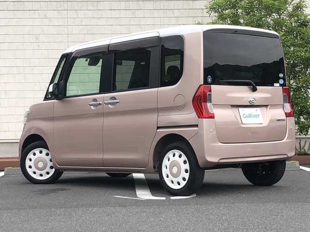 ダイハツ タント X ホワイトアクセント SA Ⅱ 愛媛県 2016(平28)年 4.6万km ホワイト/ライトローズマイカメタリックⅡ 2トーン スマートアシスト２/禁煙車 /純正ナビ /・CD DVD ワンセグTV Bluetooth /バックカメラ /片側パワースライドドア /2列目サンシェード /ステアリングリモコン /プッシュスタート /ベンチシート /保証書