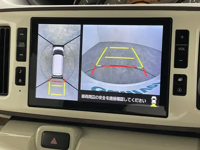 ダイハツ ムーヴ キャンバス G メイクアップ VS SAⅢ 福島県 2022(令4)年 0.8万km パールホワイトⅢ/ナチュラルベージュマイカメタリック 2トーン スマートアシストIII/・衝突回避支援ブレーキ機能/・衝突警報機能/・車線逸脱警報機能/・誤発進抑制制御機能/・先行車発進お知らせ機能/純正SDナビ/型番:NSZT-X72D/・AM/FM/CD/DVD/BT/SD/HDMI/フルセグTV/・全方位カメラ/・ETC/・ドライブレコーダー/両側パワースライドドア/アイドリングストップ/プッシュスタート/・スマートキー/・スペアキー/ステアリングスイッチ/LEDヘッドライト/・オートライト/・オートハイビーム/シートヒーター/純正フロアマット/ドアバイザー