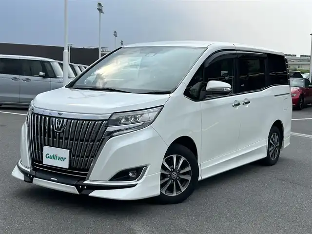 トヨタ エスクァイア Gi 奈良県 2018(平30)年 5万km ホワイトパールクリスタルシャイン 純正SDナビ　/フルセグ　/DVD　/Bluetooth　/バックカメラ　/ETC　/前後ドライブレコーダー　/クルーズコントロール　/両側パワースライドドア　/TRDフルエアロ　/純正アルミホイール　/純正フロアマット/衝突被害軽減ブレーキ/横滑り防止装置/車線逸脱警報/オートLEDライト/オートハイビーム