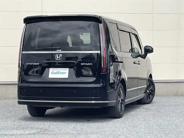 ホンダ ステップワゴン スパーダ 茨城県 2024(令6)年 1.4万km クリスタルブラックパール 9型純正ナビ/【AM/FM/CD/DVD/Bluetooth/フルセグ】/ホンダセンシング/-車線逸脱警報/-レーンキープアシスト/-BSM/-踏み間違い防止/-オートクルーズコントロール/バックカメラ/両側パワースライドドア/パワーバックドア/ハーフレザーシート/シートヒーター/LEDライト/ETC/ドライブレコーダー前後