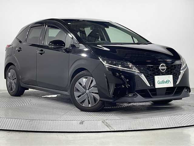 日産 ノート X 広島県 2021(令3)年 4万km スーパーブラック 純正9型ナビ/プロパイロット/インテリジェントアラウンドビューモニター/インテリジェントルームミラー/エマージェンシーブレーキ/車線逸脱警報/車線逸脱抑制/ハイビームアシスト/ブラインドスポットモニター/フロント/バックソナー/誤発進抑制機能/ETC2.0/ドライブレコーダー/USB/HDMI入力端子
