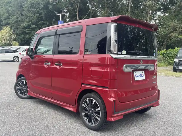 スズキ スペーシア カスタム HYBRID XS 栃木県 2018(平30)年 11.2万km フェニックスレッドパール (株)IDOMが運営する【じしゃロン宇都宮店】の自社ローン専用車両になります。こちらは現金またはオートローンご利用時の価格です。自社ローンご希望の方は別途その旨お申付け下さい/純正ナビ/アラウンドビューモニター/両側パワースライドドア/フルセグ/Ｂｌｕｅｔｏｏｔｈ/ハーフレザーシート/シートヒーター/衝突軽減ブレーキ/スマートキー/スペアキー/アイドリングストップ