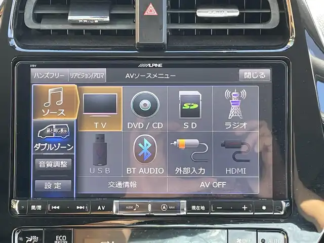 トヨタ プリウス A ツーリングセレクション 愛知県 2016(平28)年 8.9万km アティチュードブラックマイカ トヨタセーフティセンス　/レーダークルーズコントロール　/パーキングアシスト　/合皮シート　/アルパイン製９インチナビ　/バックカメラ　/ヘッドアップディスプレイ　/ＥＴＣ　/ＬＥＤヘッドライト/プッシュスタート/スマートキー