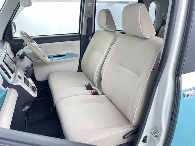 ダイハツ ムーヴ キャンバス X メイクアップ リミテッド SAⅢ 愛知県 2019(令1)年 4.7万km パールホワイトⅢ/ファインミントメタリック 2トーン 禁煙車/純正7インチナビ/（AM/FM/フルセグTV/Bluetooth/CD/DVD）/全方位カメラ/スマートアシストIII/・衝突軽減ブレーキ/・レーンキープアシスト/・オートマチックハイビーム/・誤発進抑制機能/ETC/両側パワースライドドア/アイドリングストップ/オートライト/フロントフォグランプ/プッシュスタート/スマートキー/純正フロアマット/電動格納ミラー/純正ホイールキャップ/ドアバイザー/ベンチシート