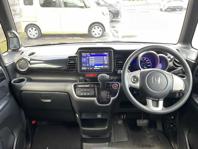 ホンダ Ｎ ＢＯＸ カスタム SSパッケージ 福井県 2014(平26)年 11.4万km プレミアムゴールドパープルパール ワンオーナー/純正8インチナビゲーション/（CD/DVD/BT）/フルセグテレビ/バックカメラ/ナビ装着スペシャルパッケージ/あんしんパッケージ/ETC/社外14インチアルミホイール/両側電動スライドドア/HIDヘッドライト/フォグランプ/電動格納ミラー/ステアリングリモコン/オートライト/プッシュスタート/スマートキー/保証書/取扱説明書