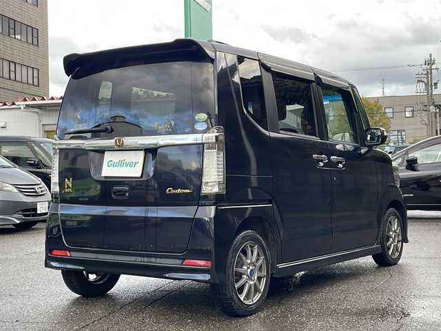 ホンダ Ｎ ＢＯＸ カスタム SSパッケージ 福井県 2014(平26)年 11.4万km プレミアムゴールドパープルパール ワンオーナー/純正8インチナビゲーション/（CD/DVD/BT）/フルセグテレビ/バックカメラ/ナビ装着スペシャルパッケージ/あんしんパッケージ/ETC/社外14インチアルミホイール/両側電動スライドドア/HIDヘッドライト/フォグランプ/電動格納ミラー/ステアリングリモコン/オートライト/プッシュスタート/スマートキー/保証書/取扱説明書