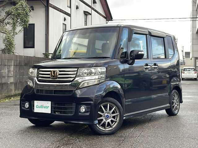 ホンダ Ｎ ＢＯＸ カスタム SSパッケージ 福井県 2014(平26)年 11.4万km プレミアムゴールドパープルパール ワンオーナー/純正8インチナビゲーション/（CD/DVD/BT）/フルセグテレビ/バックカメラ/ナビ装着スペシャルパッケージ/あんしんパッケージ/ETC/社外14インチアルミホイール/両側電動スライドドア/HIDヘッドライト/フォグランプ/電動格納ミラー/ステアリングリモコン/オートライト/プッシュスタート/スマートキー/保証書/取扱説明書
