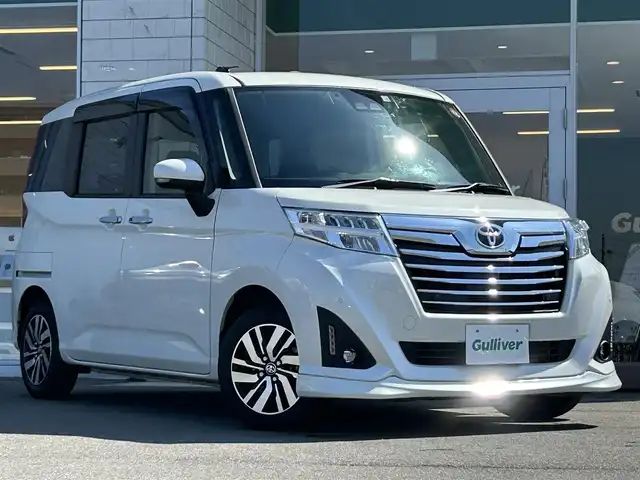 トヨタ ルーミー カスタムG 兵庫県 2020(令2)年 2.1万km パールホワイトⅢ カロッツェリア8インチナビ　/Bluetooth/フルセグTV/CD/DVD/ＥＴＣ　/ドライブレコーダー（前後）　/バックカメラ　/クルーズコントロール　/シートヒーター　/両側パワースライドドア　/ステアリングスイッチ　/アイドリングストップ　/コーナーセンサー　/スペアキ－