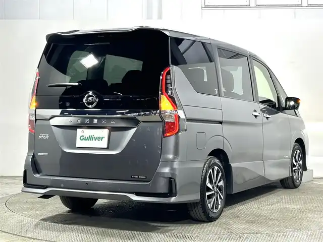 日産 セレナ ハイウェイスター V 大阪府 2022(令4)年 1.2万km ダークメタルグレー プロパイロット 純正10incナビ(フルセグ/DVD再生/Blu-ray/Bluetooth) 360カメラ ETC 両側パワスラ 衝突軽減 クリアランスソナー BSM レーンアシスト オートライト
