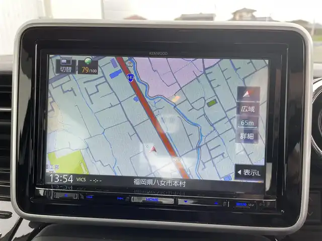 スズキ スペーシア カスタム HYBRID XS ターボ 福岡県 2020(令2)年 2.9万km ブルーイッシュブラックパール3 デュアルセンサーブレーキサポート　社外ナビ（ＭＤＶ－Ｓ７０７Ｌ）　両側パワースライドドア　パドルシフト　クルーズコントロール　純正ＡＷ　全周囲カメラ　シートヒーター　フルセグＴＶ　ハーフレザー　ＨＵＤ