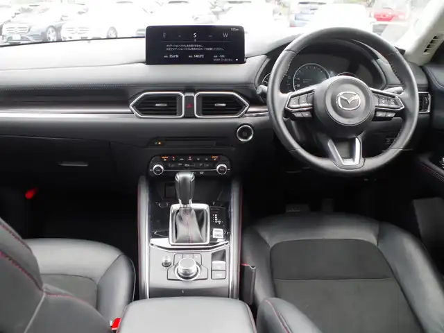 マツダ ＣＸ－５ 20S ブラックトーンED 千葉県 2023(令5)年 2.6万km ジェットブラックマイカ i-ACTIVSENSE/・スマートシティブレーキサポート/・ブラインドスポットモニタリング/・レーンキープ・アシスト・システム/・レーダークルーズコントロール/アクティブ・ドライビング・ディスプレイ/i-stop/純正SDナビ/地デジTV/【Bluetooth接続】/360°ビュー・モニター/革巻きステアリング/ステアリングスイッチ/運転席パワーシート/ハーフレザーシート/前席シートヒーター/ETC/LEDヘッドライト/ウインカーミラー/コーナーセンサー/純正19インチアルミホイル/サイド/カーテンエアバッグ/アドバンストキーレスエントリー