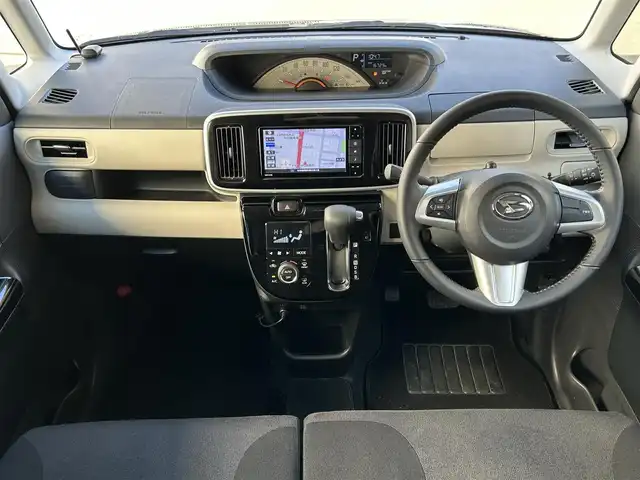 ダイハツ ムーヴ キャンバス X ブラックインテリア リミテッド SAⅢ 道東・釧路十勝 2020(令2)年 1.7万km ブラックマイカメタリック 4WD/純正ナビ/（CD/DVD/BT）/フルセグTV/全方位カメラ/バックカメラ/両側パワースライドドア/純正エンジンスターター/スマートキー/スペアキー/純正AWスタッドレスタイヤ/D席ヒートシーター/プッシュスタート/アイドリングストップ/横滑り防止装置/レーンキープアシスト/オートライト/オートハイビーム/衝突軽減システム/コーナーセンサー