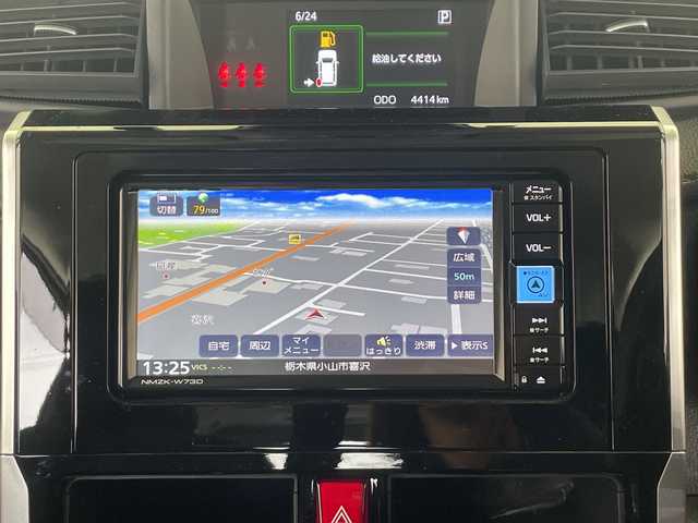 トヨタ ルーミー カスタムG 栃木県 2024(令6)年 0.5万km ブラックマイカメタリック 純正ナビ/（CD/DVD/フルセグTV/Bluetooth/USB）/全方位カメラ/スマートアシスト/コーナーセンサー/ビルトインETC/前後ドライブレコーダー/両側パワースライドドア/禁煙車/オートライト/LEDヘッドライト/横滑り防止装置/フォグランプ/スマートキー/プッシュスタート/アイドリングストップ/ステアリングスイッチ/革巻きステアリング/電動格納ミラー/純正14インチアルミホイール/純正フロアマット