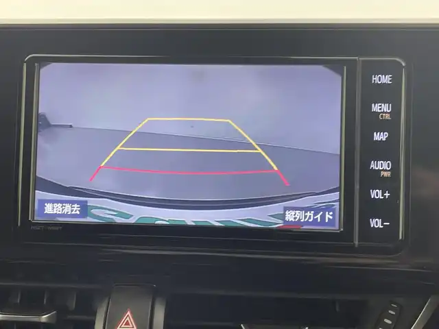 トヨタ Ｃ－ＨＲ G モード ネロ 熊本県 2019(令1)年 8.1万km ブラックマイカ 純正SDナビNSZT-68T/AM/FM/CD/Bluetooth/フルセグテレビ　/バックカメラ　/ビルトインETC/前後クリアランスソナー/前席シートヒーター/トヨタセーフティーセンス/・プリクラッシュセーフティ/・レーンキープアシスト/・アダブティブクルーズコントロール/・ブラインドスポットモニター/横滑り防止/ハーフレザーシート/純正フロアマット/純正１８インチAW/ダブルオートエアコン　/オートライト　/オートマチックハイビーム　/LEDヘッドライト/フォグライト/スマートキー/プッシュスタート/スペアキー1本/取扱説明書