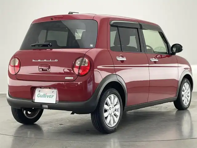 スズキ ラパン F リミテッド 愛知県 2017(平29)年 4.3万km フェニックスレッドパール シートヒーター　衝突軽減　禁煙　車線逸脱　カロッツェリアＣＤオーディオデッキ　レーダーブレーキサポート　ＨＩＤオートライト　プッシュスタート　アイドリングストップ　フロアマット　ドアバイザー　純正ＡＷ