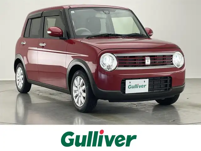 スズキ ラパン F リミテッド 愛知県 2017(平29)年 4.3万km フェニックスレッドパール シートヒーター　衝突軽減　禁煙　車線逸脱　カロッツェリアＣＤオーディオデッキ　レーダーブレーキサポート　ＨＩＤオートライト　プッシュスタート　アイドリングストップ　フロアマット　ドアバイザー　純正ＡＷ