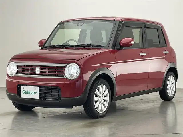 スズキ ラパン F リミテッド 愛知県 2017(平29)年 4.3万km フェニックスレッドパール シートヒーター　衝突軽減　禁煙　車線逸脱　カロッツェリアＣＤオーディオデッキ　レーダーブレーキサポート　ＨＩＤオートライト　プッシュスタート　アイドリングストップ　フロアマット　ドアバイザー　純正ＡＷ