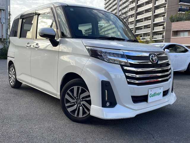 トヨタ ルーミー カスタムG 宮崎県 2021(令3)年 3.2万km パールホワイトⅢ 社外SDナビ/フルセグテレビ/Bluetooth/バックカメラ/アイドリングストップ/クルーズコントロール/ドアバイザー/プッシュスタート/両側パワースライドドア/ETC/前後ドライブレコーダー/純正フロアマット/コーナーセンサー/オートライト/デイライト